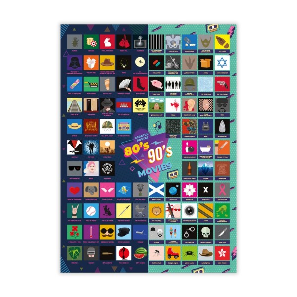 Mad Monkey: Scratch Poster  - Top 100  80s & 90s Movies