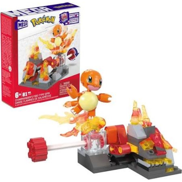 MEGA: Pokémon - Charmander’s Fire-Type Spin (81 pieces)