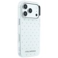 Σκληρή Θήκη Karl Lagerfeld IML Rhinestones  MagSafe για iPhone 18 Pro Max - White