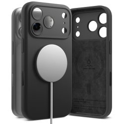 Θήκη Σιλικόνης Ringke Silicone Magnetic με MagSafe για Apple iPhone 17 Pro / 18 Pro - Black