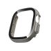 Σετ 2 Θηκών Tech-Protect Defense με Τζαμάκι για Apple Watch Ultra 1 / 2 / 3 / 4 49mm - Titanium & Clear