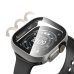 Σετ 2 Θηκών Tech-Protect Defense με Τζαμάκι για Apple Watch Ultra 1 / 2 / 3 / 4 49mm - Titanium & Clear