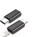 Αντάπτορας Στρογγυλός GREEN LYCA lightning σε OTG Type C - Black