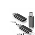 Αντάπτορας Στρογγυλός GREEN LYCA lightning σε OTG Type C - Black