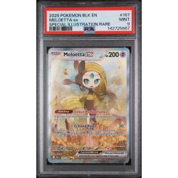 Meloetta ex - 2025 English Black Bolt  #167/086 - PSA MINT 9 - Pokemon Graded Card