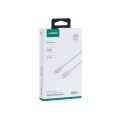 Καλώδιο Γρήγορης Φόρτισης UGREEN Braided 5A Max USB-C σε USB-C 100w 1m -  Grey