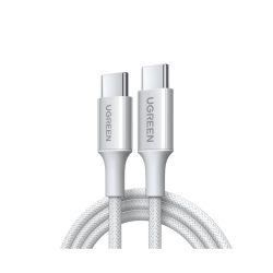 Καλώδιο Γρήγορης Φόρτισης UGREEN Braided 5A Max USB-C σε USB-C 100w 1m -  Grey