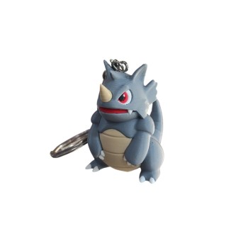 Pokémon 3D Printed Keychain - Rhydon