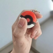 Pokemon 3D Printed Keychain Pokéball με κουμπί - Poké Ball