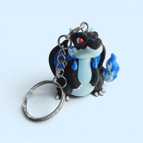Pokémon 3D Printed Keychain - Mega Charizard X