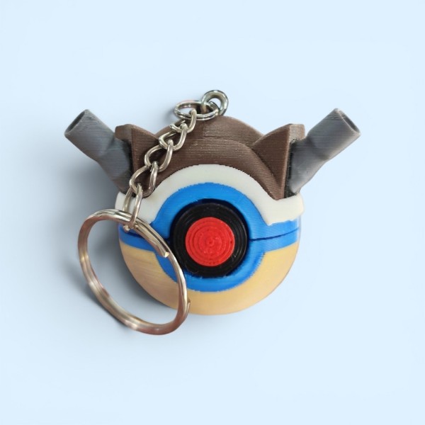 Pokemon 3D Printed Keychain Pokéball - Blastoise