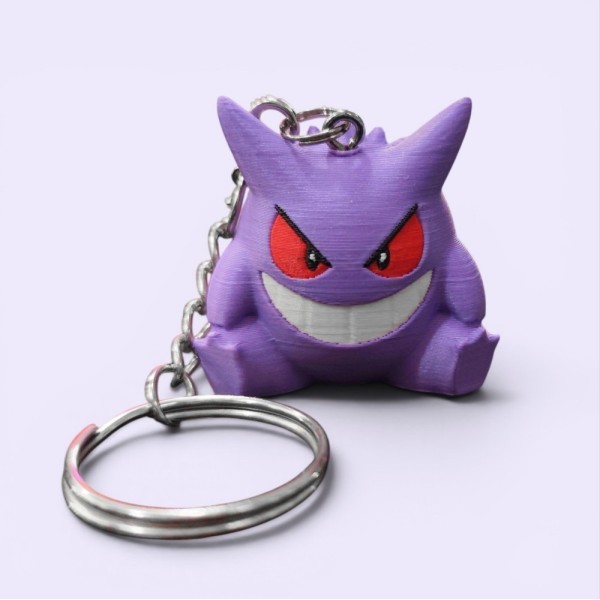 Pokémon 3D Printed Keychain - Gengar