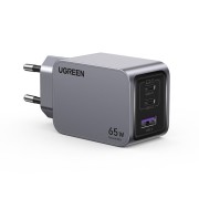 Σετ Φόρτισης UGREEN X757 65W με Θύρα USB-A και 2 Θύρες USB-C και Καλώδιο USB-C - USB-C - GaN Quick Charge 4.0 - Gray