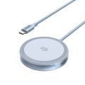 Ασύρματος Φορτιστής UGREEN Magsafe Qi2 GaN 25W - Light Gray