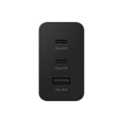 Φορτιστής Samsung με Θύρα USB-A και 2 Θύρες USB-C 65W Power Delivery - Black