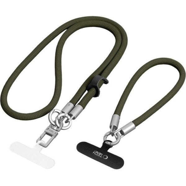 Λουράκι Κινητού Tech-Protect Rope Crossbody & Wrist - Olive Green