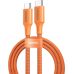 Καλώδιο Ugreen L502 USB-C σε USB-C 100W PD 1m - Orange 