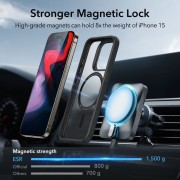 Θήκη Σιλικόνης ESR Classic Hybrid with Stash Stand HaloLock MagSafe για iPhone 15 Pro - Frosted Black