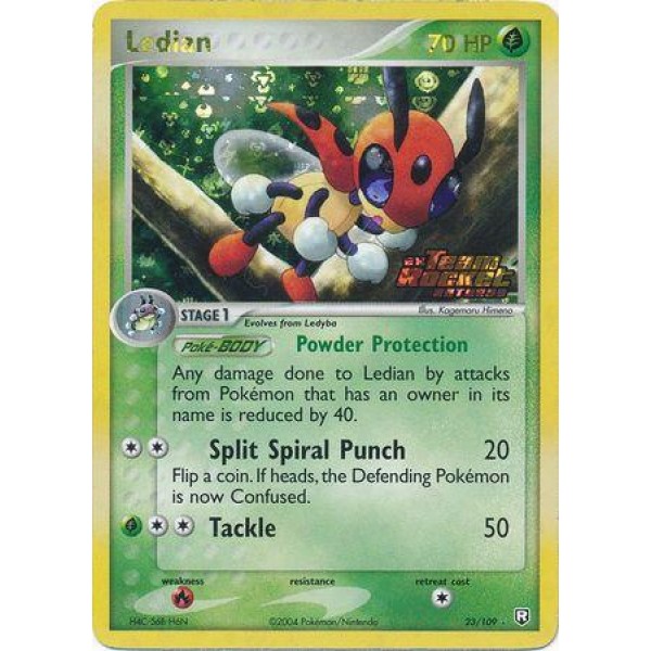 Ledian (EX Team Rocket Returns 23) (Stamped Holo) English - Excellent