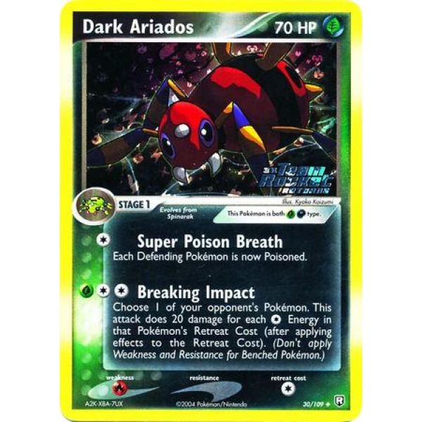 Dark Ariados (EX Team Rocket Returns 30) (Stamped Holo) English - Excellent
