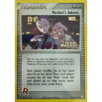 Rocket”s Admin. (EX Team Rocket Returns 86) (Stamped Holo) English - Excellent