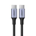 Καλώδιο Γρήγορης Φόρτισης UGREEN Braided 5A Max USB-C σε USB-C 100w 1m - Black
