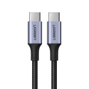 Καλώδιο Γρήγορης Φόρτισης UGREEN Braided 5A Max USB-C σε USB-C 100w 1m - Black