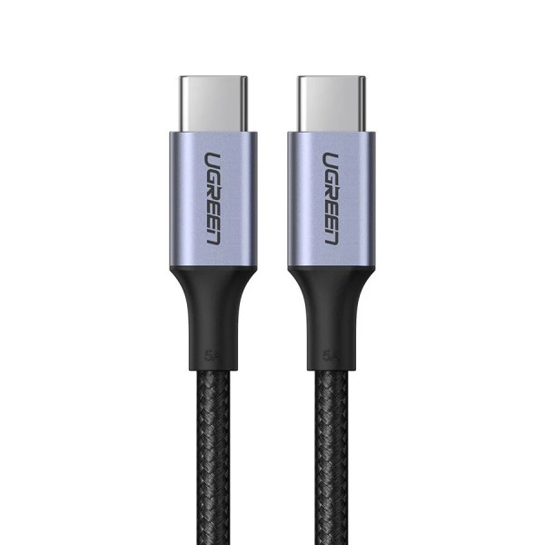Καλώδιο Γρήγορης Φόρτισης UGREEN Braided 5A Max USB-C σε USB-C 100w 1m - Black