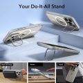Θήκη Σιλικόνης ESR Classic Hybrid with Stash Stand HaloLock MagSafe για iPhone 15 Pro - Clear Gray