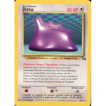 Ditto (Fossil 18/62) (Rare) English - Good