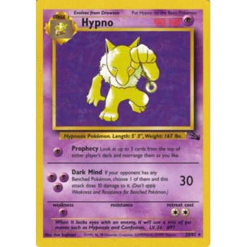 Hypno (Fossil 23/62) (Rare) English - Near Mint