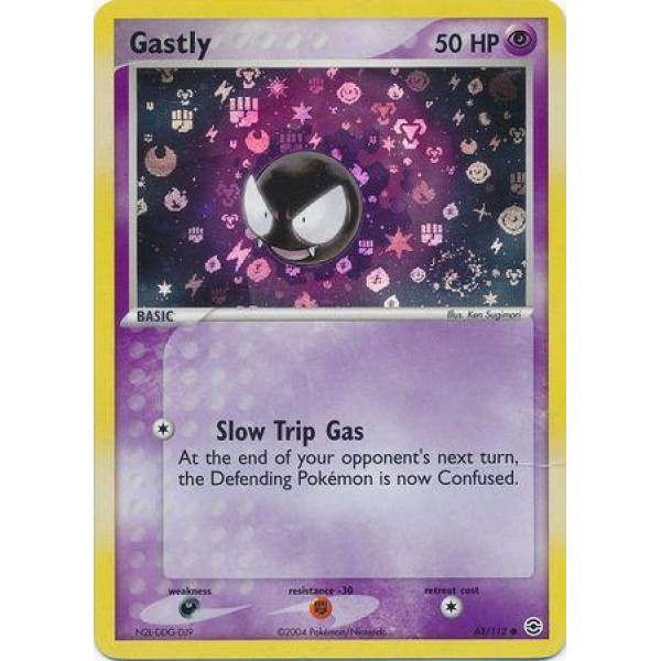 Gastly (EX FireRed LeafGreen 63) (Holo) English - Near Mint