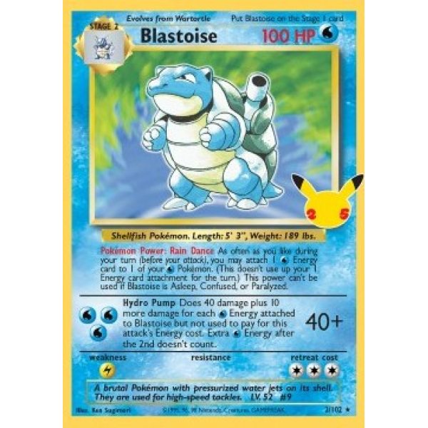 Blastoise (Celebrations 2/102) (Holo) English - Near Mint