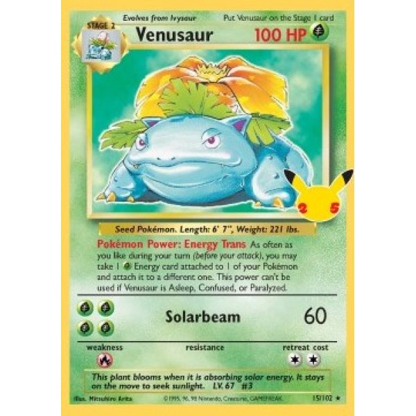 Venusaur (Celebrations 15/102) (Holo Rare) English - Near Mint