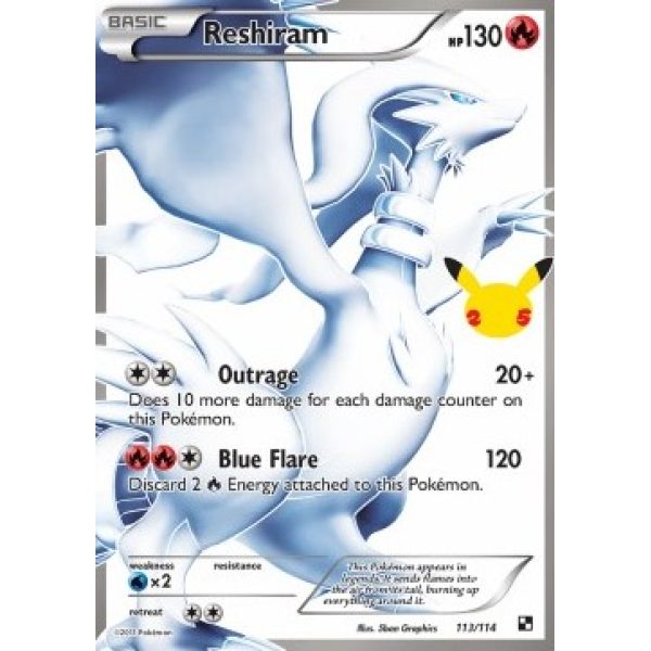 Reshiram (Celebrations 113/114) (Ultra Rare) English - Near Mint