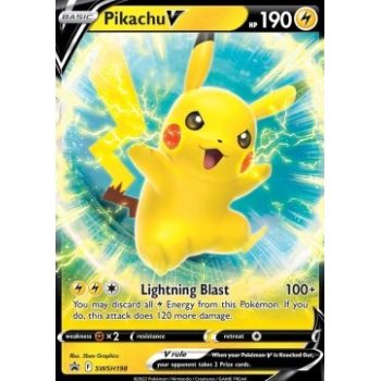 Pikachu V (SWSH Black Star Promos 198/307) (Promo) English - Near Mint