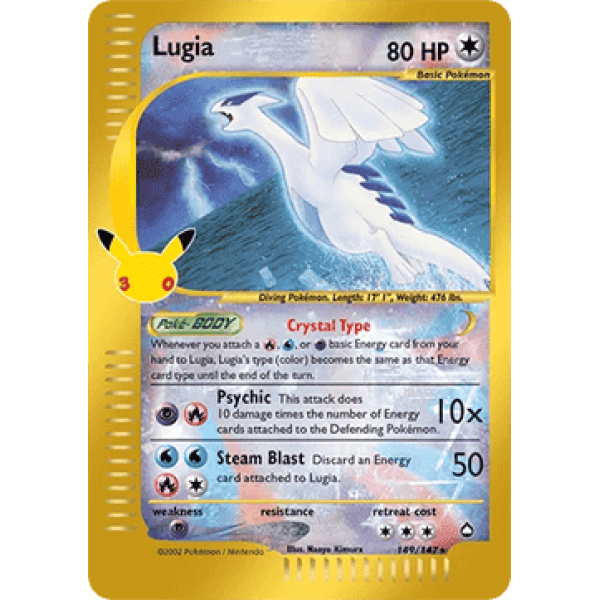 Lugia (ME: 30th Celebration Classic Collection 149) (Secret Rare) English - Near Mint