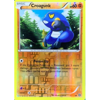 Croagunk (Steam Siege 58/114) (Reverse Holo) English - Excellent