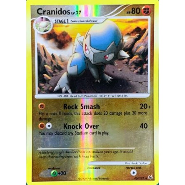Cranidos Lv.27 (Reverse Holo) (Platinum 46/127) English - Excellent