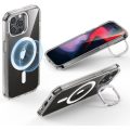 Θήκη Σιλικόνης ESR Classic Hybrid with Stash Stand HaloLock MagSafe για iPhone 15 Pro - Clear 