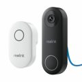 Κουδούνι Πόρτας Reolink D340P 5MP Wired Συμβατό με Alexa - Μαύρο