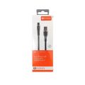 Καλώδιο Φόρτισης BUDIBUDI braided 1.2m Fast Charging USB σε Type-C 3A - Black