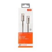 Καλώδιο Φόρτισης BUDIBUDI braided 1.2m Type-C σε Lighting - Light Gray