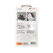 Φορτιστής BUDIBUDI 2-Port με 1 Θύρα USB-Α (35W) & 1 θύρα USB-C (35W) Fast Charger - White