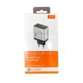 Φορτιστής BUDIBUDI 2-Port με 1 Θύρα USB-Α (35W) & 1 θύρα USB-C (35W) Fast Charger - White