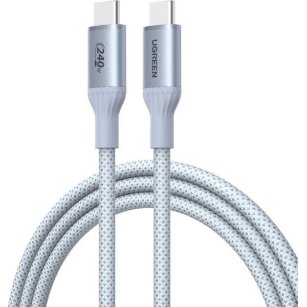 Καλώδιο Ugreen L534 USB-C σε USB-C 240W PD 2m - Light Gray