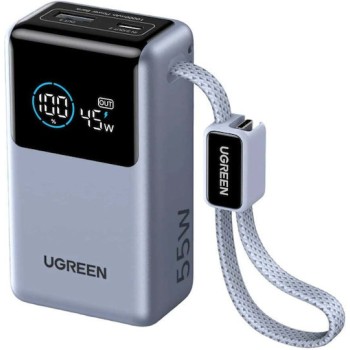 Power Bank UGREEN PB727 - 10000mAh, 55W με USB-C Power Delivery / Quick Charge  - Grey