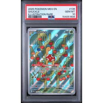 Shuckle #136 - Mega Evolution 2025 - Illustration Rare - PSA 10 GEM MINT - English