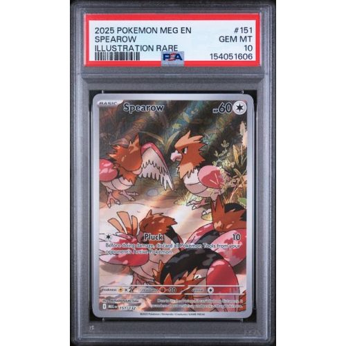 Spearow #151 - Mega Evolution 2025 - Illustration Rare - PSA 10 GEM MINT - English