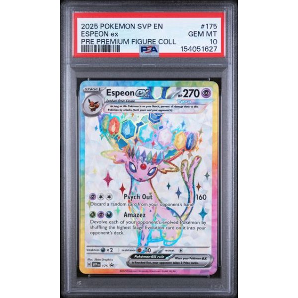 Espeon EX #175 - SV Black Star Promo 2025 - Illustration Rare - PSA 10 GEM MINT - English